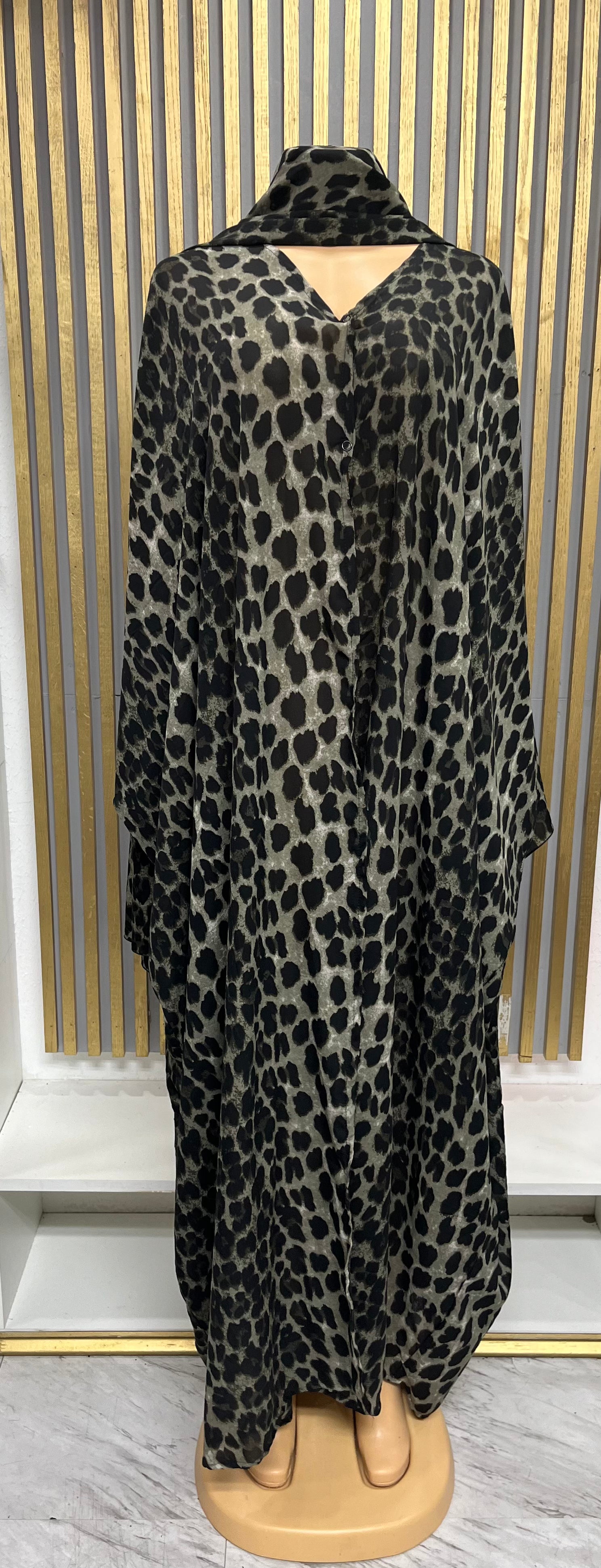 Leopard Print Abaya