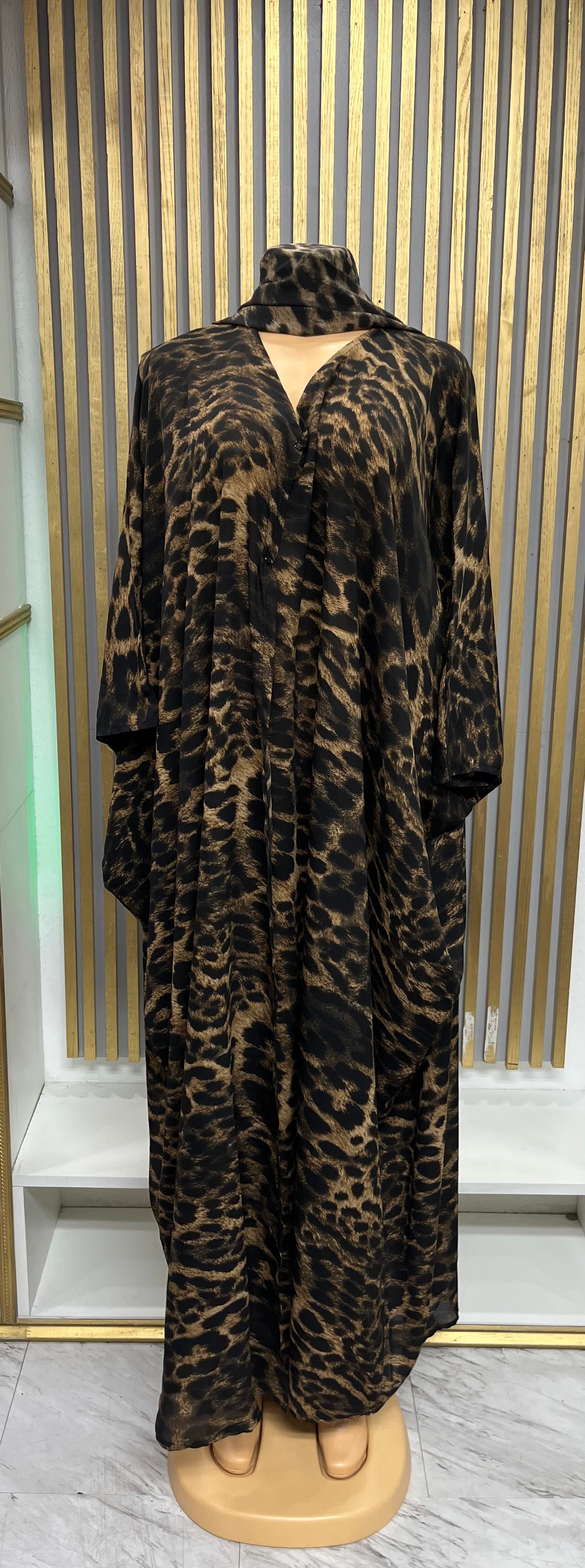Leopard Print Abaya
